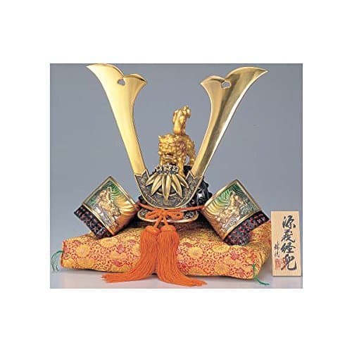 Tokyo Matcha Selection [Premium] Japanese Samurai Kabuto helmet - Minamoto no Yoshitsune - with cushion, box, tag - Japan import [Standard ship by EMS (Expedited) with tracking number & Insurance]