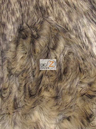 Ecoshag™ Faux Fake Fur Animal Long Pile Fabric - Baby Tundra Wolf (New Lot) - Sold by The Yard Costume Fashion Rugs