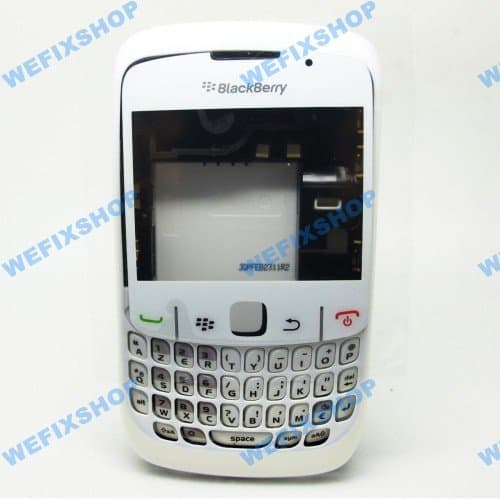 Blackberry Curve 8520 OEM White Full Housing+Trackpad++Keypad/Keyboard/Key+Lens+Chassis