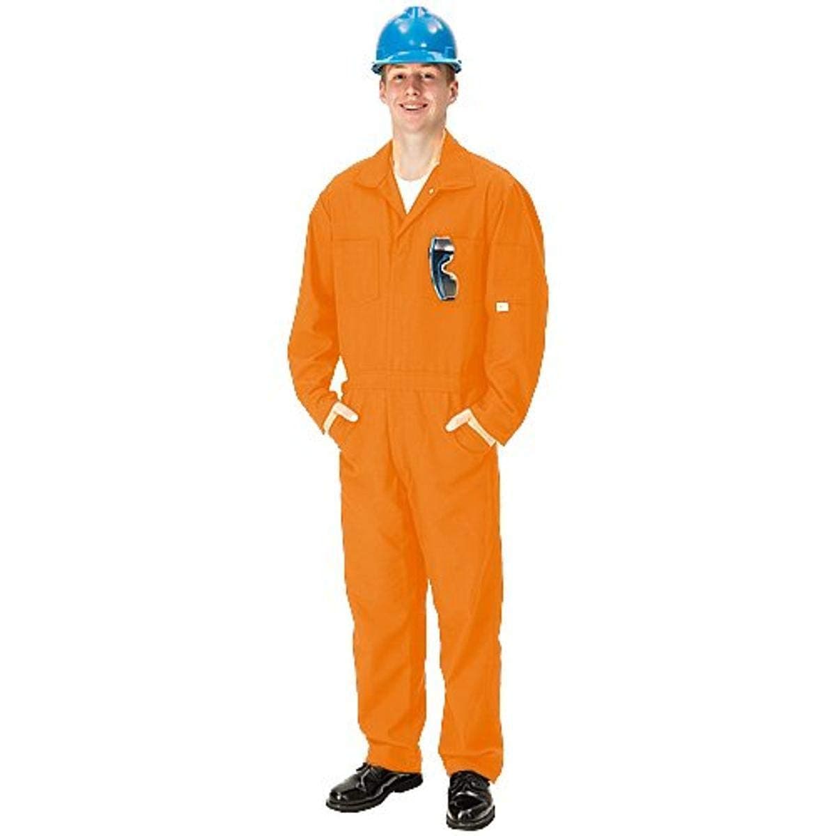 CO07-5640 Reg/66 CO07-5640 Nomex Coverall, 6 oz, Regular/Size 66, 5'-7-1/2" to 5'-11", Orange