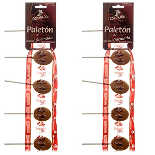 Coronado Paleton De Cajeta Quemada (Goat Milk Lollipops) (Caramel Milk Lollipops, 20)