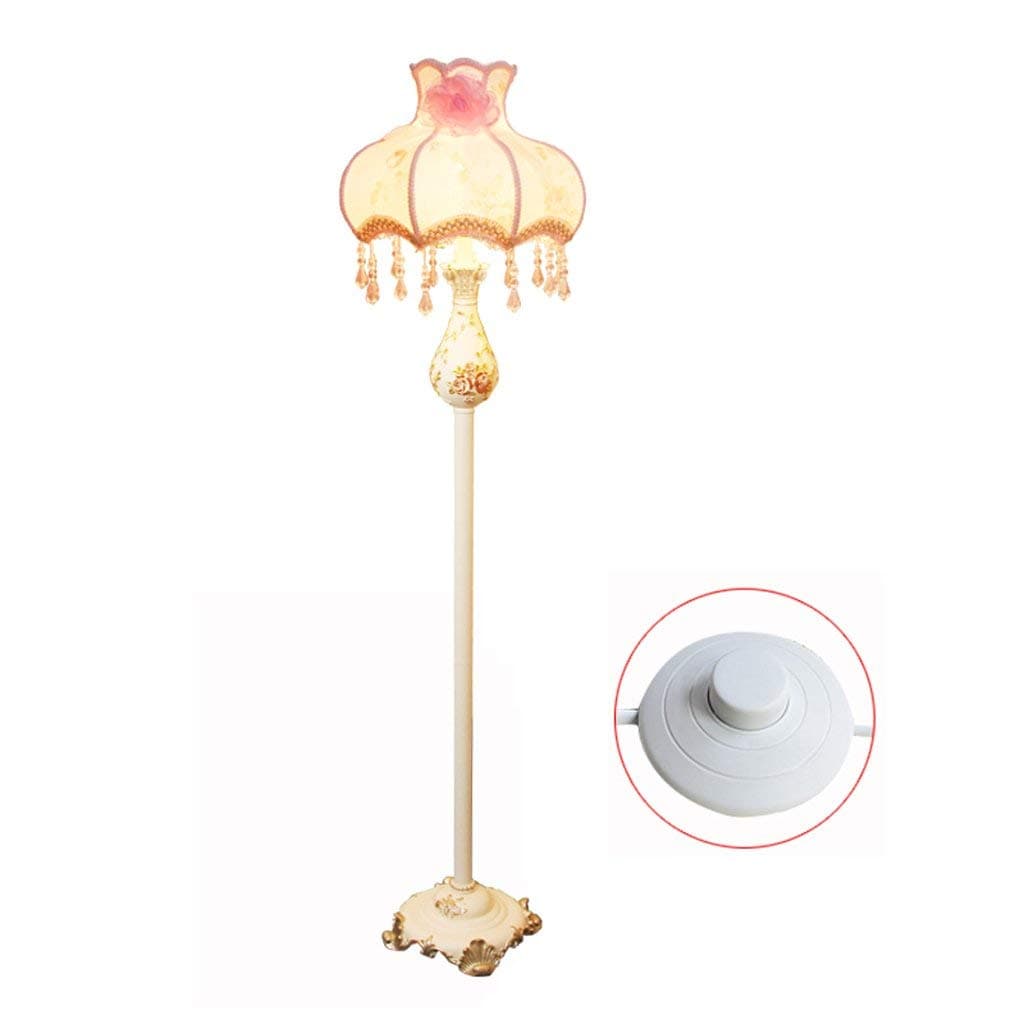 ShhddFloor lamp bedroom lamp living room European-style palace high Wenxin Li Nordic Light tall retro floor lamp