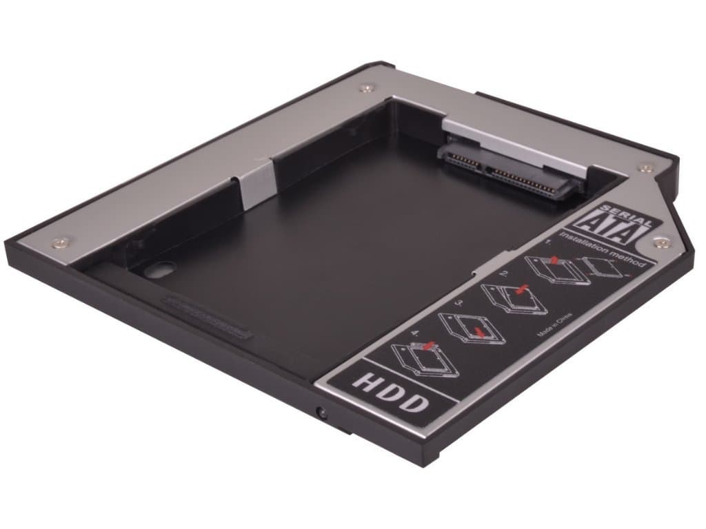 2nd Hard Disk Drive Adapter for Ultrabay Slim (HDD Exchange frame) for IBM Lenovo T40, T40p, T41, T41p, T42, T42p, T43, T43p, T60, T60p, T61, T61p, Z60t, Z61t, Z61p, X4 UltraBase, ThinkPad X4 Dock, X6 UltraBase, X6 UltraBase Tablet …