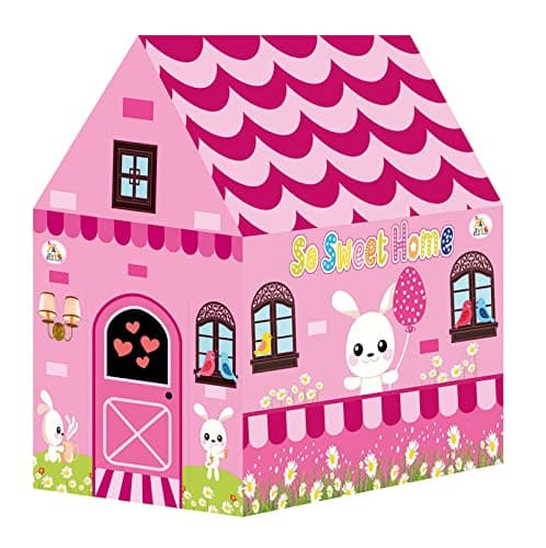 Chovatiyas Sales Jumbo Size Play Tent House for Boys and Girls Tent House for Kids for Indoor and Outdoor (So Sweet House)