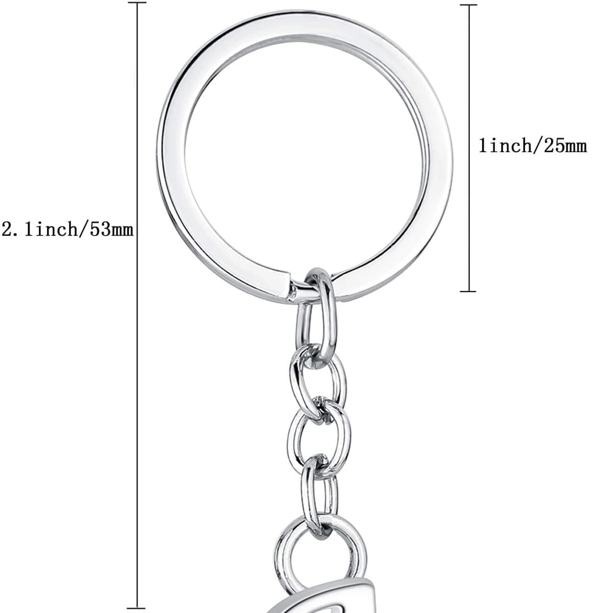 JewelBeauty Alloy 26 Alphabet English Letters Simple Style Metal Initial Charms Pendant (M)