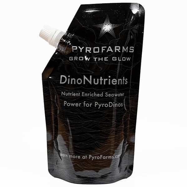 PyroFarms DinoNutrient Spout Pouch (10oz) for Growing Glowing Plankton (PyroDinos)