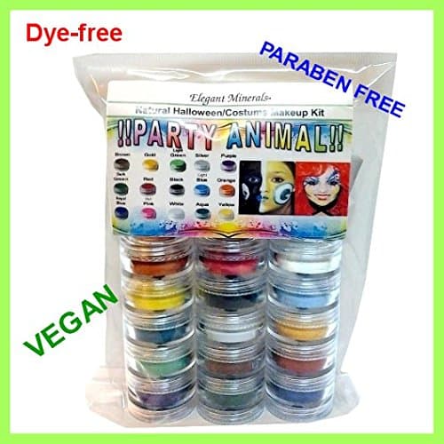 15 Colors Natural Face Paint Makeup Kit PARABEN-Free,DYE-Free Vegan Halloween Set