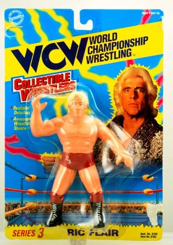 WCW - (Wwe) - Ric Flair Figure - Series 3 - Collectible Wrestler - 1994 - Realistic detail & Stance - Red Trunks - Limited Edition - Collectible