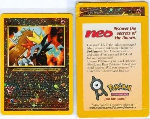 Pokemon Card - Black Star Promo #34 - Entei (Holo-foil) - Factory Sealed