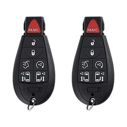 7 Button Key Fob Compatible for 2008-2016 Chrysler Town and Country, 2008-2020 Dodge Grand Caravan