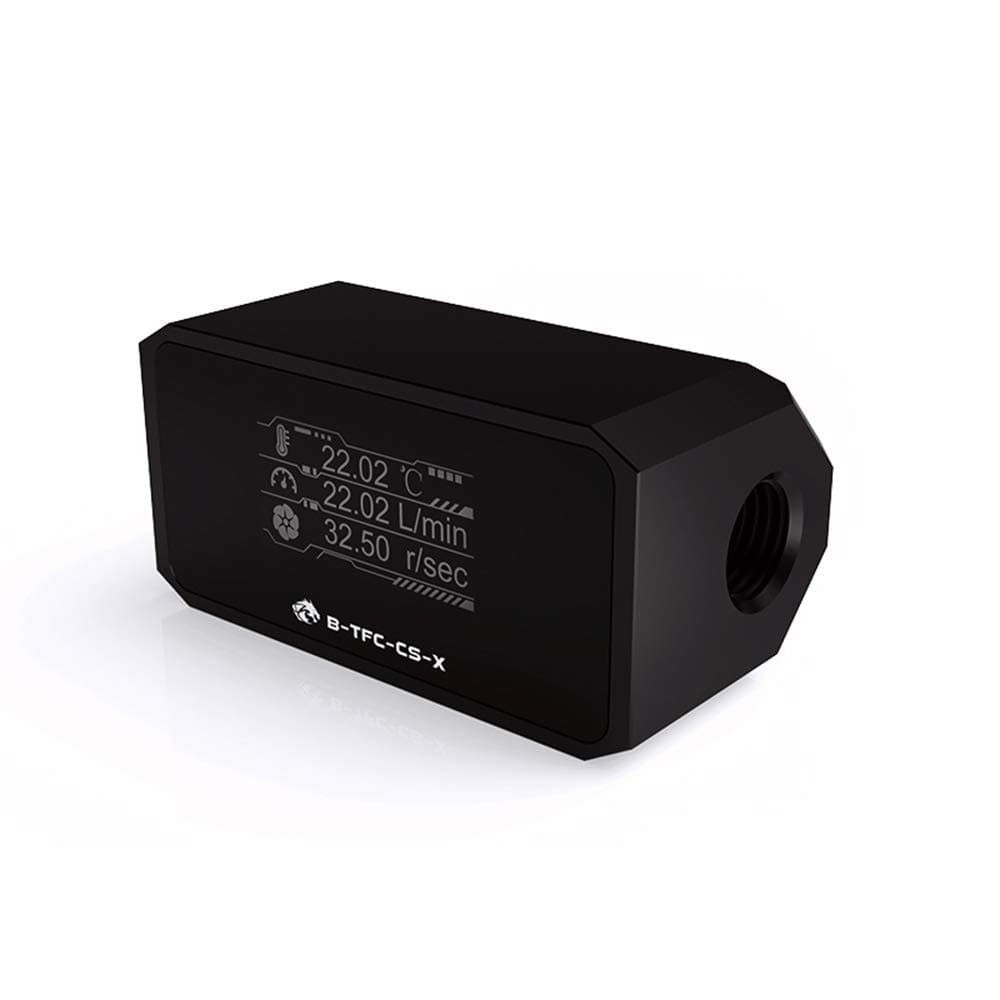 Bykski Water Cooling Digital Flowmeter Temperature Display