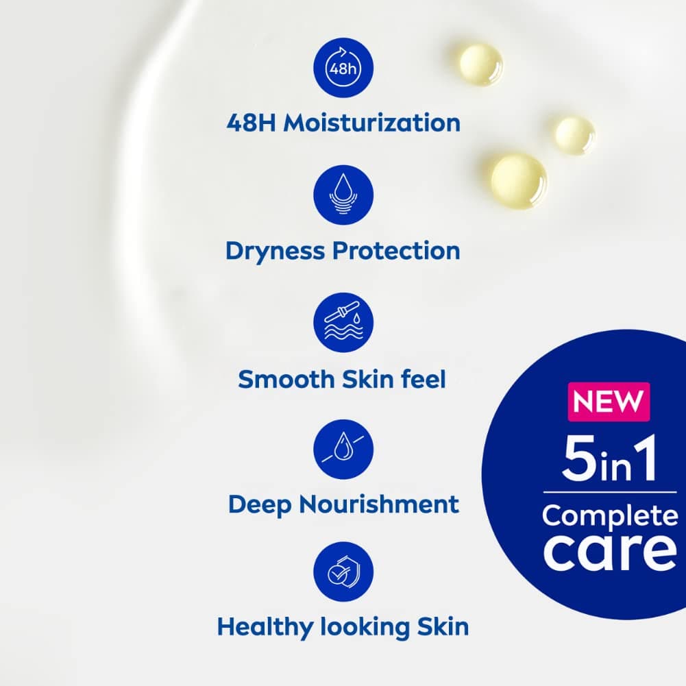 NIVEA Nourishing Lotion, Body Milk, 2X Almond Oil, 200ml