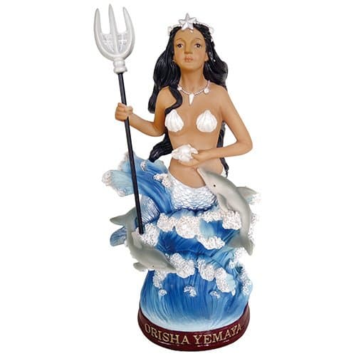 ELIOELIO Santo Orisha Yemaya Orisha Statue Yemaya Estatua Santeria Statue (6 Inch)