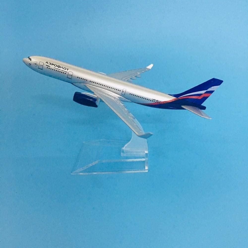 LKHJ Airplane model 16cm Plane Airplane Model Aeroflot Airbus A380 Aircraft Model Diecast Metal Model Airplanes 1:400