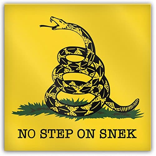NO STEP ON SNEK Metal Fridge/Locker Magnet