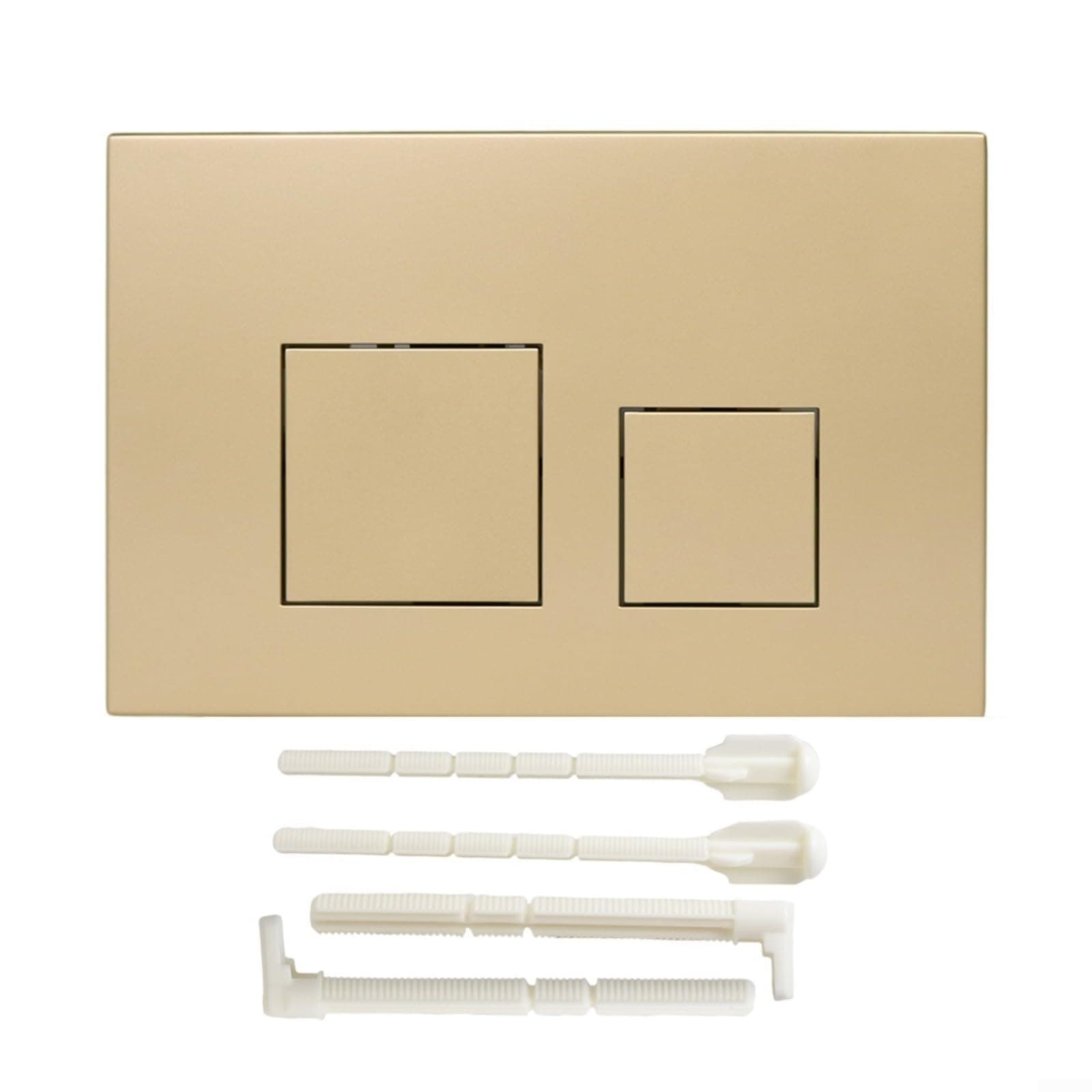 Dual-Flush Actuator Plate for GEBERIT Series Toilets, Wall Hung Toilet Tank Water Hidden Tank Panel with Dual Flush Square Push Buttons(Gold)