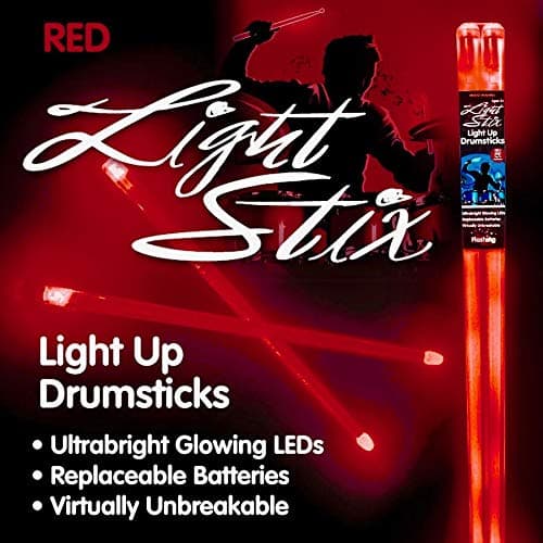 Red LED Drum Sticks LED Light Stix