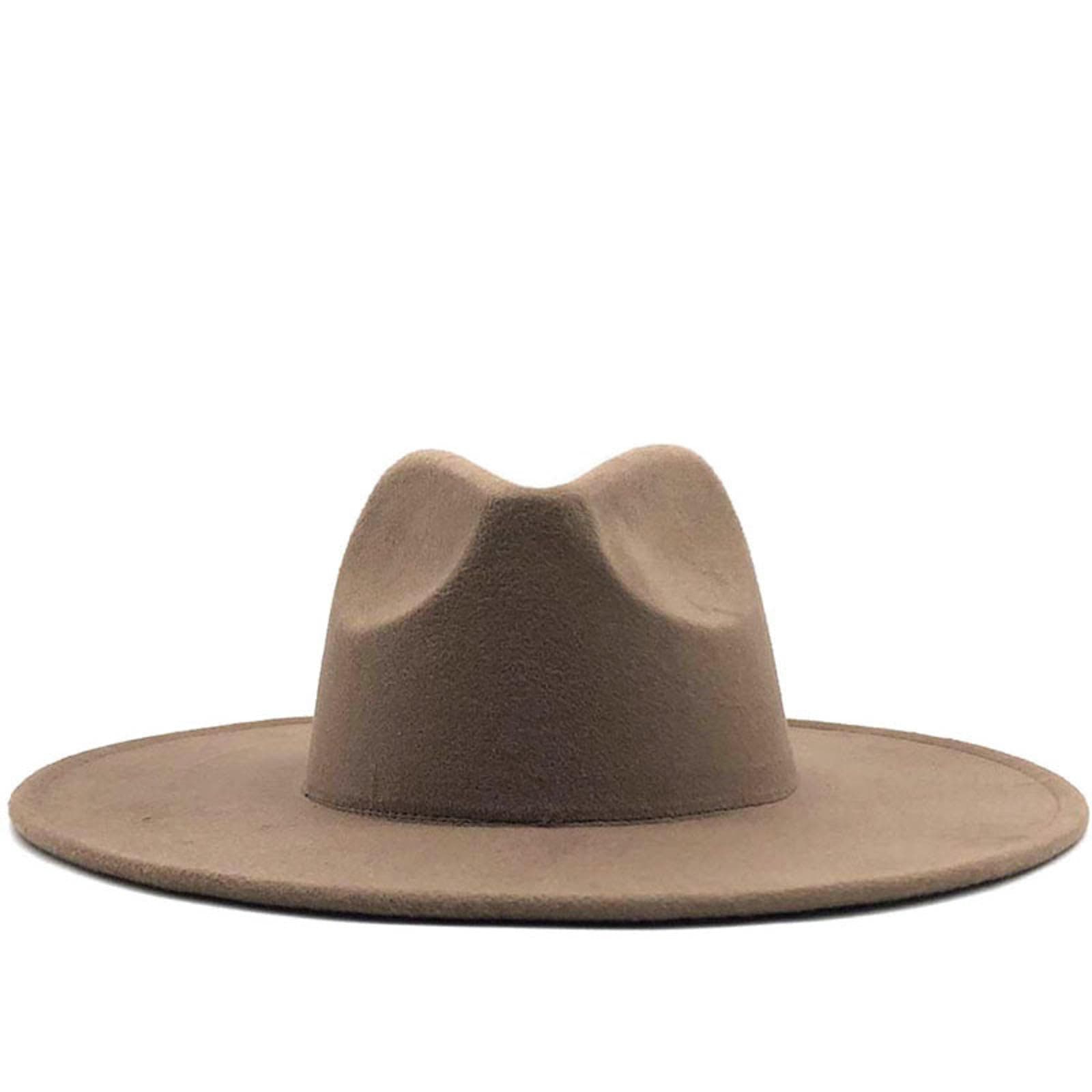 Ins Gentlemen's Hat Hat Suit top Hat Yupi American Western Cowboy Hat Boys and Children Big Brim Tide Fedora Hat Hat