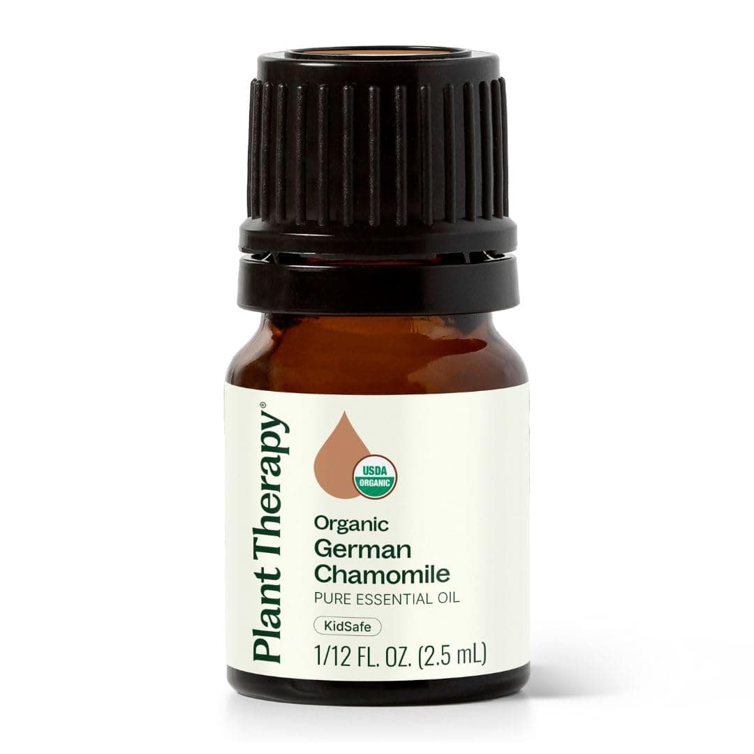 Organic German Chamomile Essential Oil 2.5 mL (1/12 oz) 100% Pure, Undiluted, Therapeutic Grade