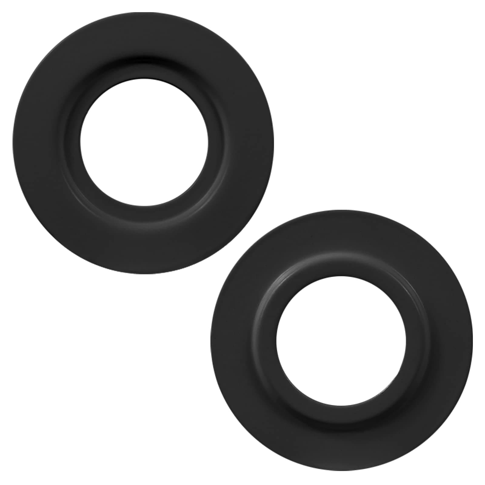 2 Pack Metal Lamp Shade Reducer Ring, E27/E14 Light Fitting Lampshade Washer Adaptor Converter, Retainer Rings for Light Fixture (Black)