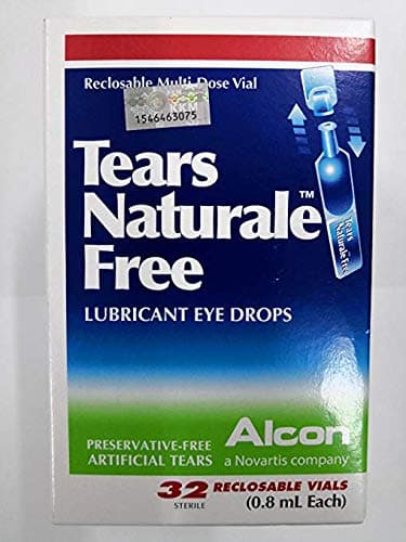 ALCON Tears Naturale Free Lubricant Eye Drops 32 reclosable vails 0.8ml