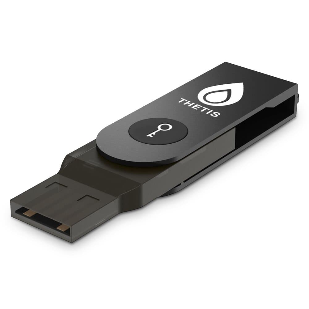 Thetis FIDO2 U2F Security Key - Two Factor Authenticator for Extra Protection in Windows/Linux/Mac OS, USB Fido Key Protect Your Online Accounts with More Than a Password (USB A)