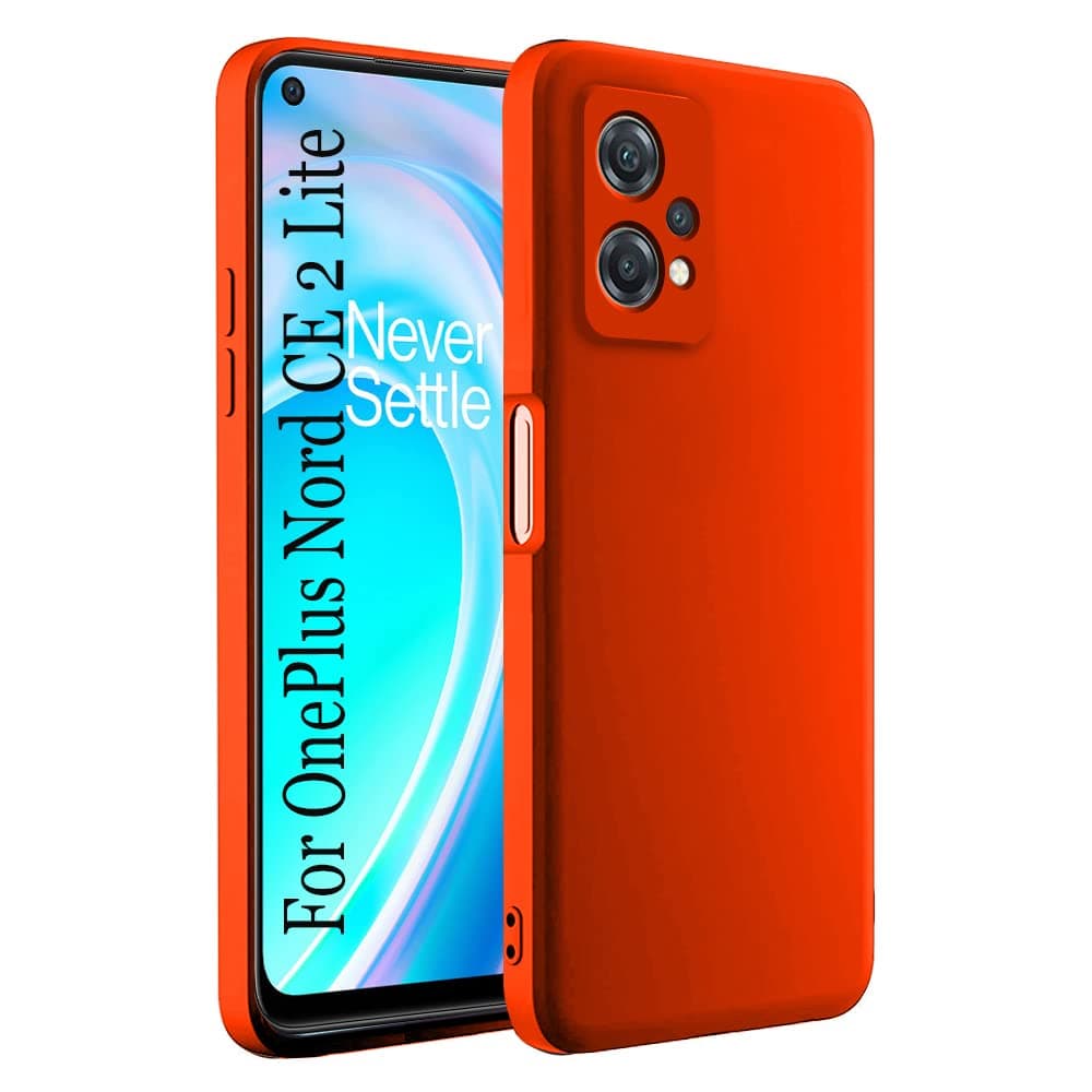 Winble Silicone Back Cover for OnePlus Nord CE 2 Lite 5G Back Cover Camera Protection Soft Protective Back Cover Designed for OnePlus Nord CE 2 Lite 5G/One Plus Nord CE 2 Lite 5G (Red)