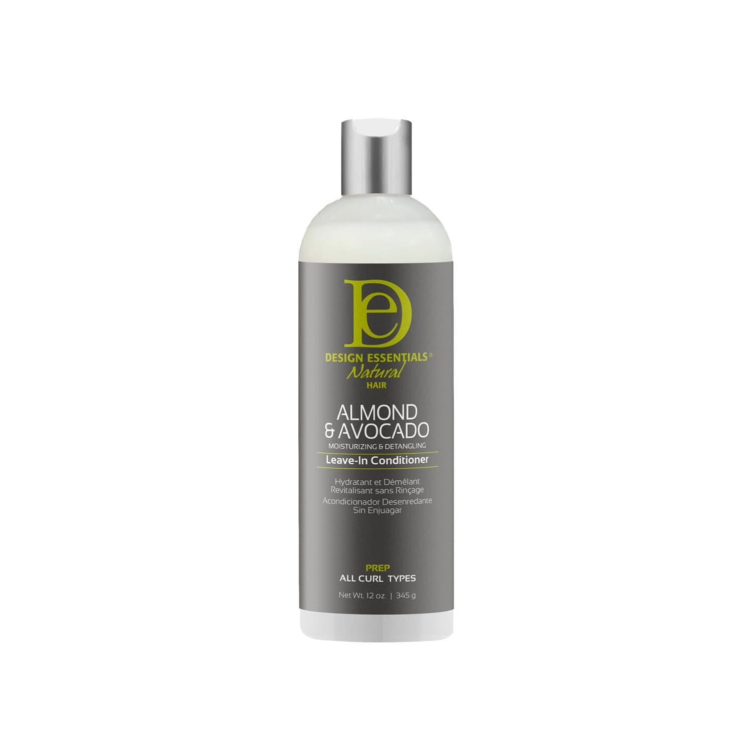 Almond & Avocado Moisturizing & Detangling Leave-In Conditioner for Curly Hair, 12 Ounce