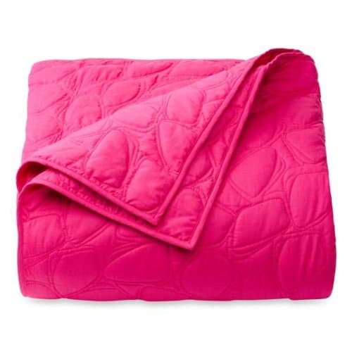 DVF Studio Scattered Stones Lilac Rose King Quilt Fuschia