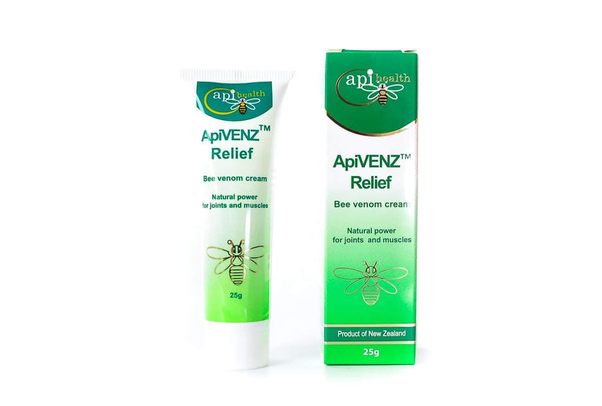 ApiVENZ Bee Venom Cream 25g equaling to 100 stings! Natural Joint and Muscles Cream for Rheumatoid Diseases of Joints and Muscles and neurological Diseases