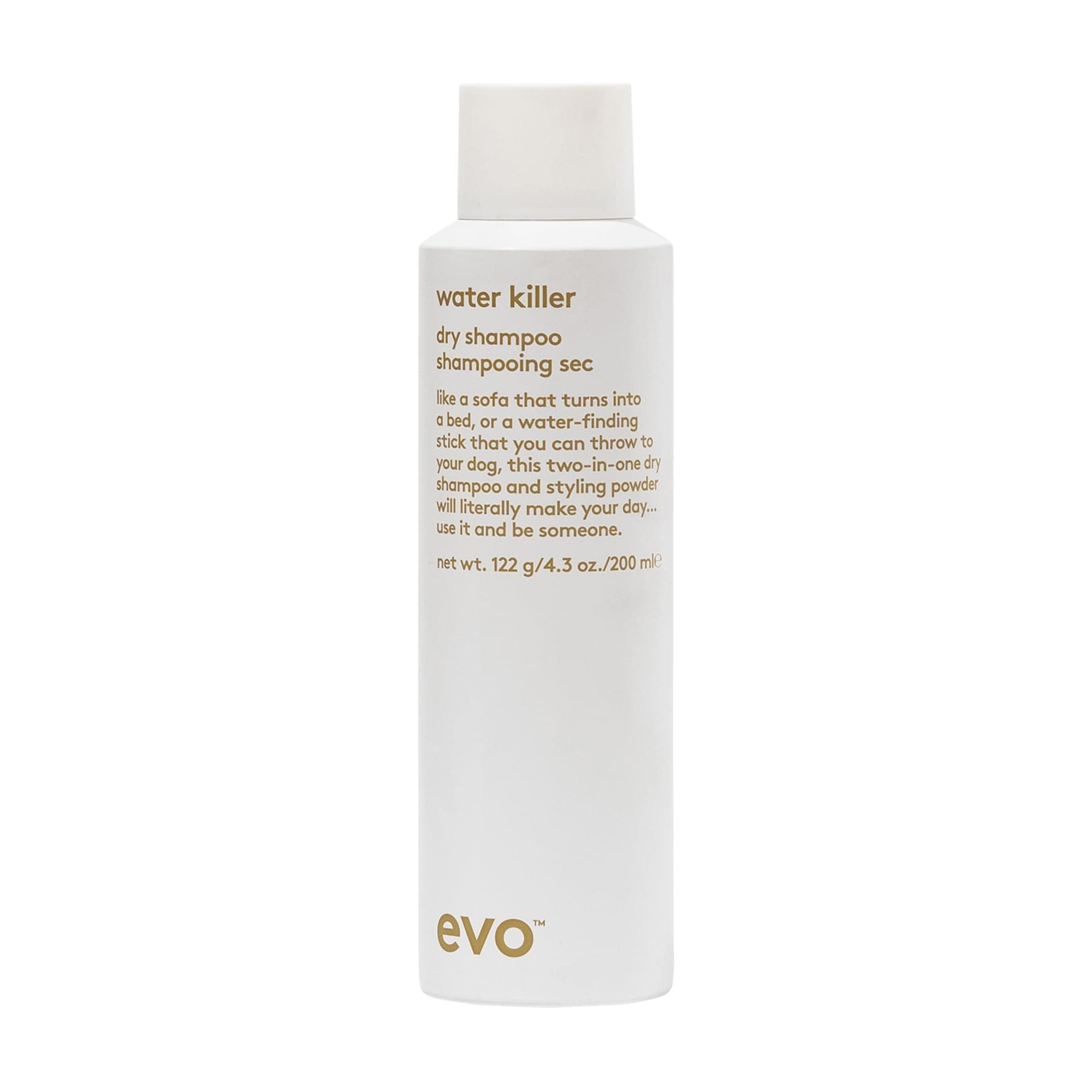 EVO Water Killer Dry Shampoo - Absorbs Oil to Refresh Hair, Reduces Damage from Excessive Washing - Hair Styling Spray