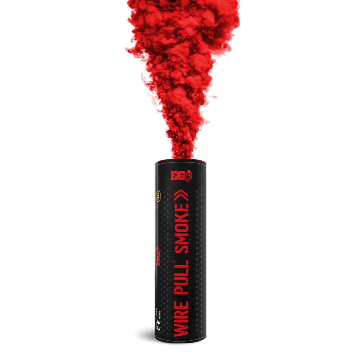 WP40 Smoke Grenade Wire Pull® Perfect for Weddings | Gender Reveal | Paintball | Football | Photography | Special Effects (Red)