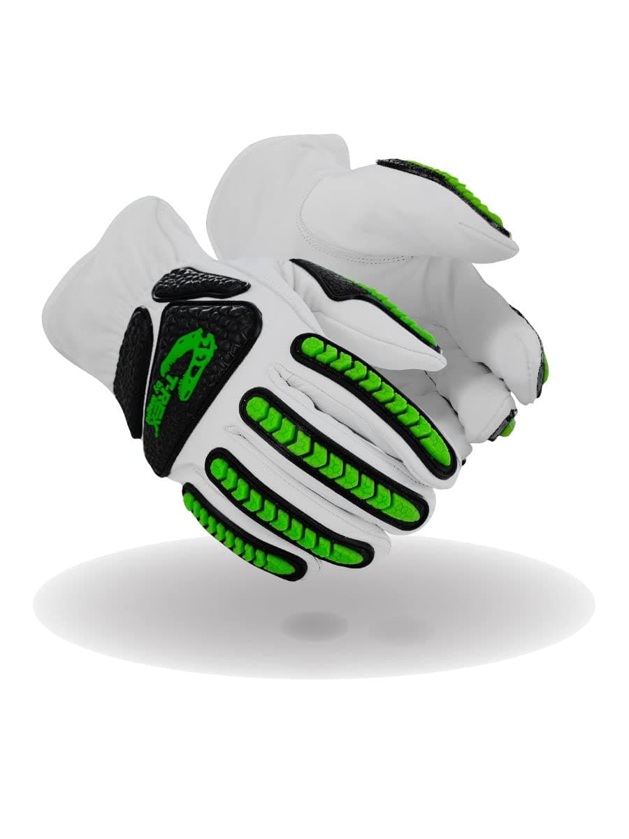 T-REX Rebel Series ANSI A6 Goatskin Para-Aramid Impact Gloves, 1 Pair, 9/Large (TRX814)