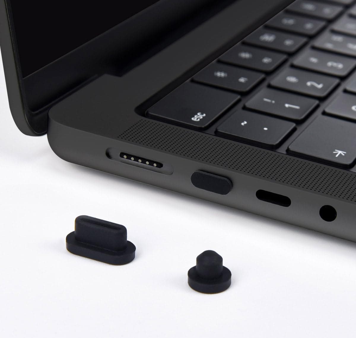 10PCS Dust Plugs Cover for MacBook Air 13 M2 A2681 M1 A2337 A2179 A1932 2022-2018, MacBook Pro 13 M1 M2 A2338/ Pro 14 A2442/ Pro 15 A1707 A1990/ Pro 16 A2141 A2485, Silicone USB C Anti Dust Plug Caps