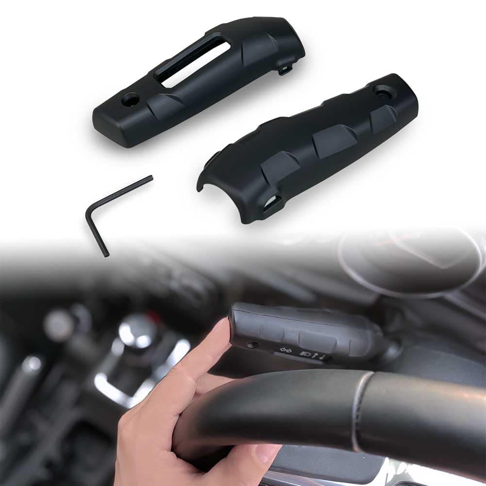 AZUTO Turn Signal Lever Extension Blinker Switch Extension for Jeep Wrangler (JL) / Gladiator (JT) 2018-2026 Black Color Wrangler Accessories Indicator Switch Extension