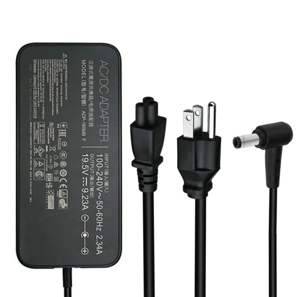 New 180W 19.5V 9.23A ADP-180MB F, FA180PM111 AC Adapter Compatible Asus Rog G750JM G750JS G750JW G750JX G751JL G751JM G752VL G752VTG-Series Gaming Laptop Charger