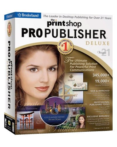 The Print Shop 21 Pro Publisher Deluxe By Broderbund (2168145)