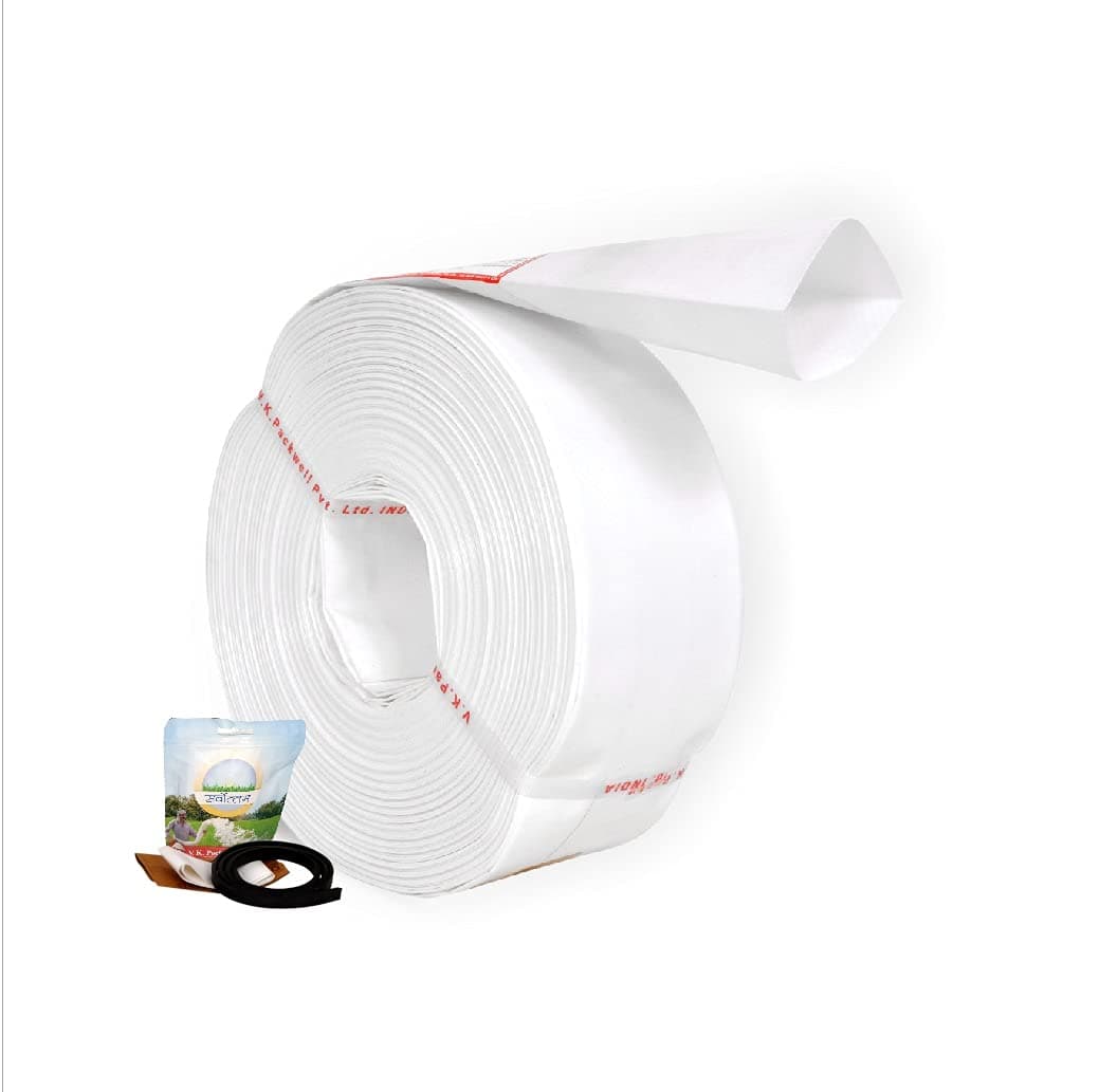 V.K. Sarvottam HDPE Laminated Woven Lay Flat Tube (60 Meter) - 3.5 Inch