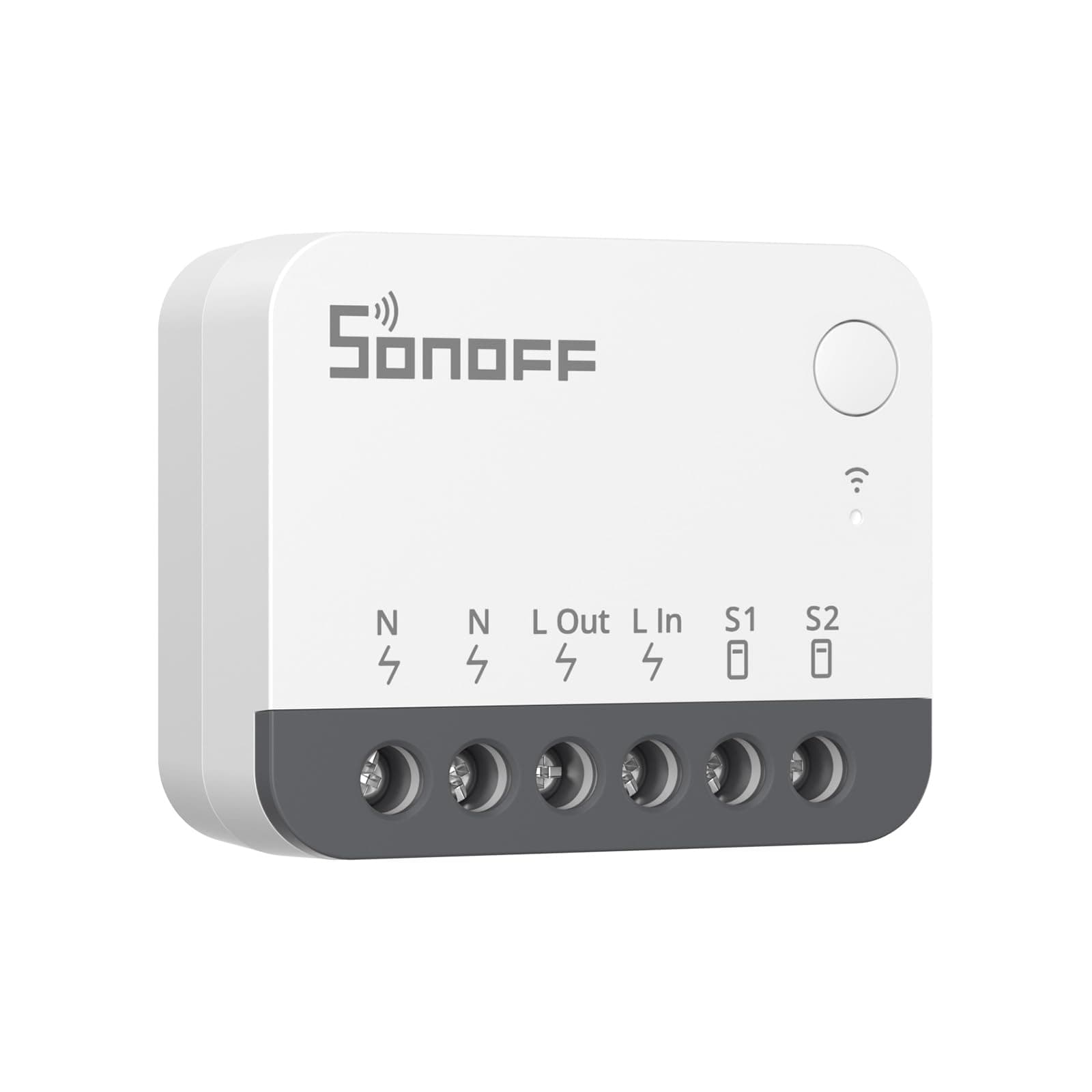 SONOFF ZigBee Mini Smart Switch, Light Switch, 2 Way Control, Compatible with Alexa, Google Home and SONOFF Hub, ZigBee 3.0 Gateway Hub Required, Neutral Wire Required, ZBMINIR2