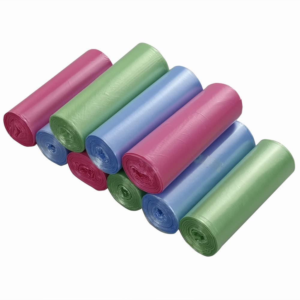 Ordate 5 Litre Kitchen Household Office Plastic Small Bin Liners Bin Bags, 180 Bags/ 9 Rolls