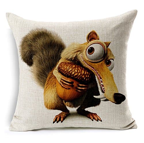 ce Age decorative pillow case cartoon Cojines 45x45 linen cushion cute animal horse almofadas para sofa Joutletshop