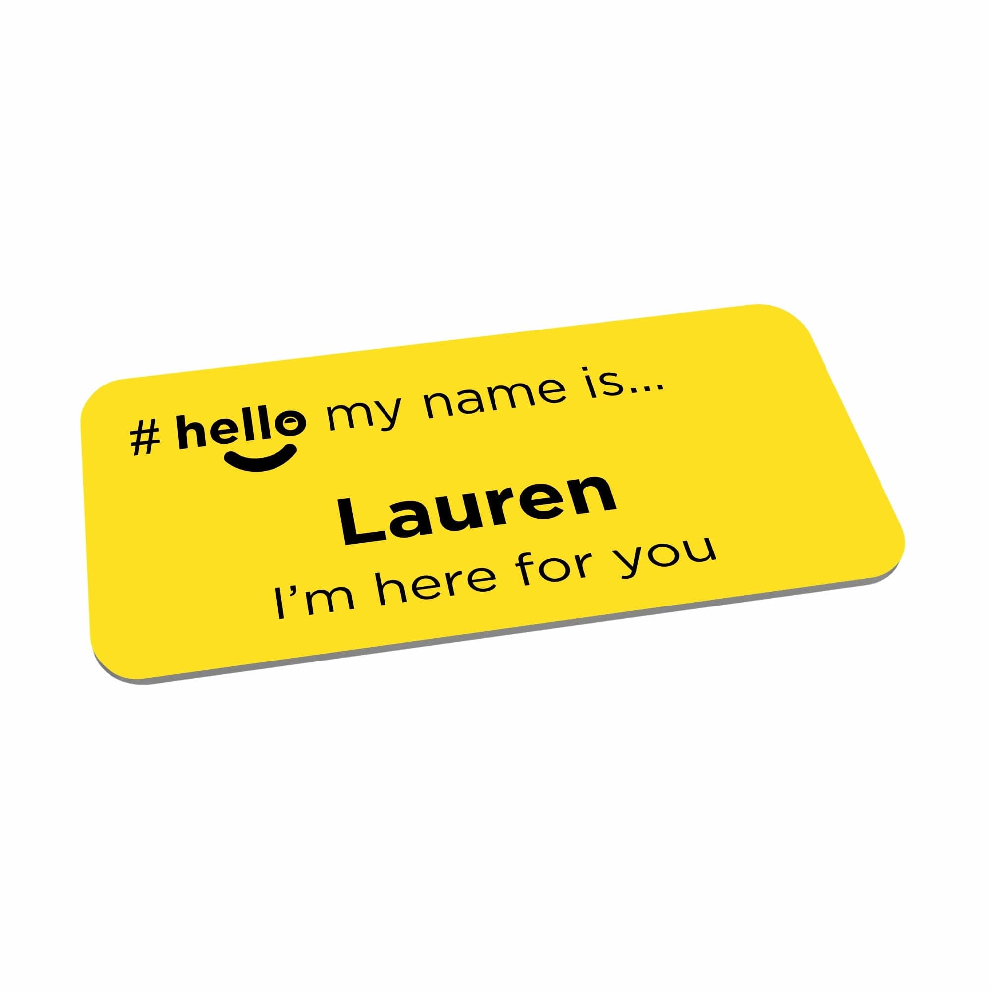 ViroDisplay® Dementia Friendly Hello My Name is Name Badge – 75 x 35mm – Pin or Magnetic – High Contrast – Customisable – Suitable for Doctor, GP, Healthcare Assistant, Nurse, Clinical, Medical Staff