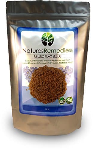 Nature's Remedies: Ground Flax Seeds - Certified Organic, Non-GMO, Vegan, Raw (16 oz)