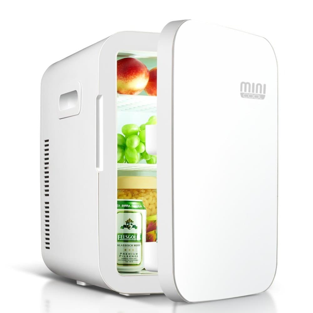 Mini Cool - 18 Liters Premiun Mini Fridge, 26 Cans, Glass finishing, Double Cooler