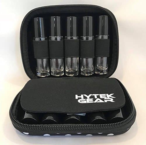 Essential Oil Carrying Case Holds 10 Bottles Perfect for Roller Bottles 5ml - 10ml Multiple Colors! (2 Pack, Black Polka Dot)