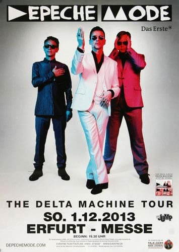 Depeche Mode - Erfurt 2013 - Concert Poster Plakat