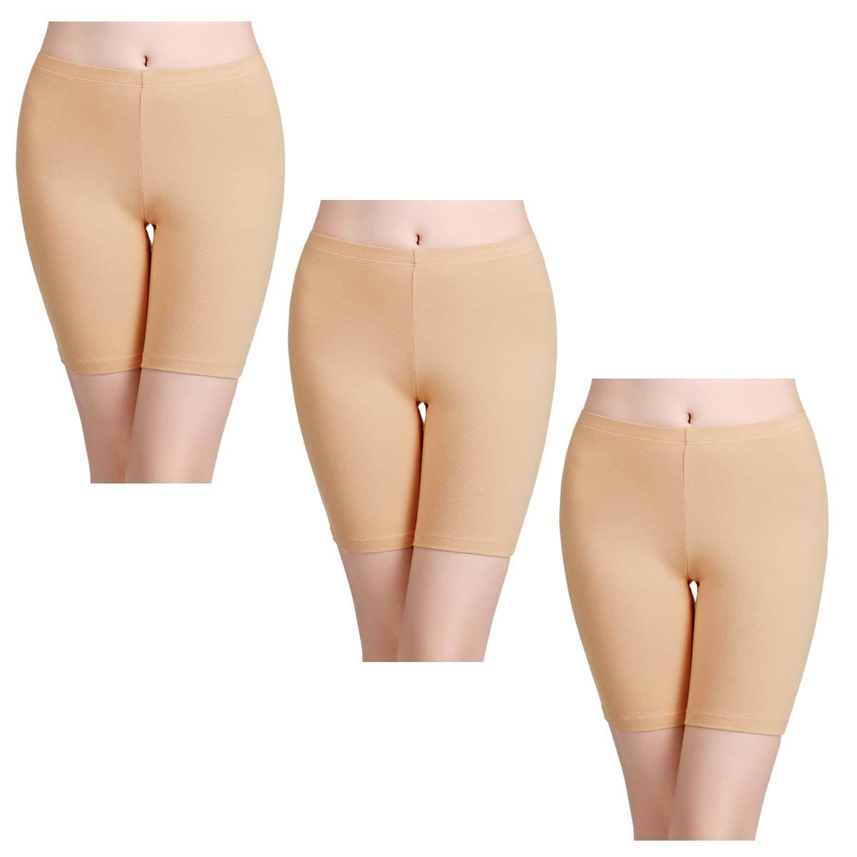 wirarpa Ladies Safety Boxer Shorts Cotton Anti Chafing Long Leg Knickers Underwear Women's Boy Shorts Leggings for Under Dresses Multipack