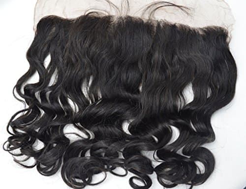 Persephone Loose Body Wave Ear To Ear Lace Frontal Closures 13x4" Free Part Brazilian Virgin Remy Human Hair Full Frontal Lace Closure With Baby Hair Bleached Knots 10 inches Natural Color