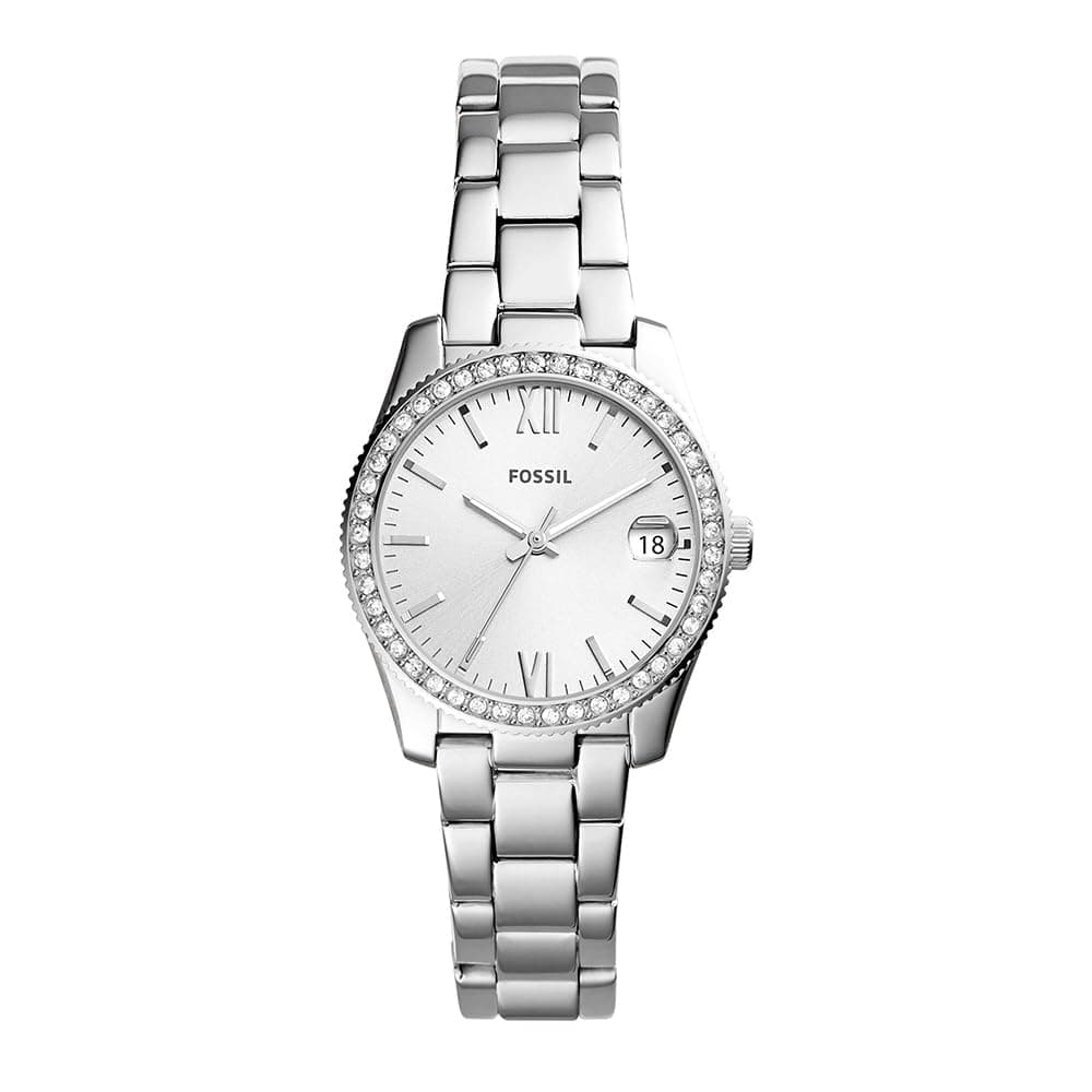 Scarlette Watch for Women, 32mm Quartz Three Hand Date Movement with Stainless Steel Strap