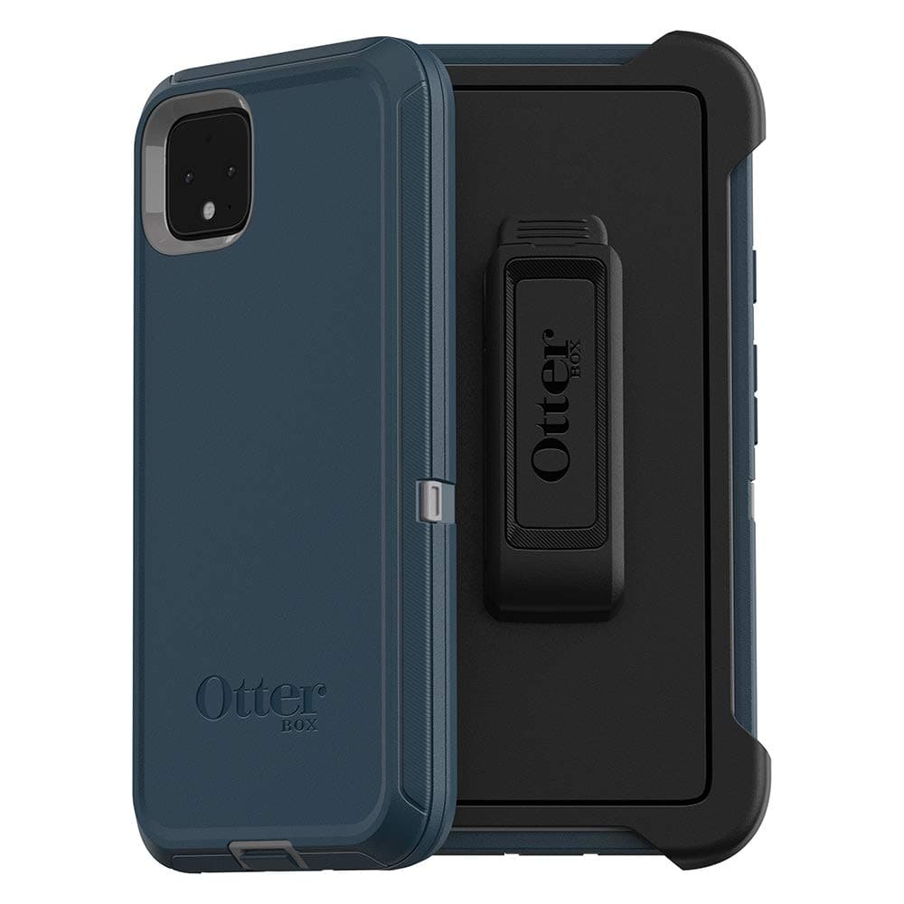 Defender Series SCREENLESS Case Case for Google Pixel 4 XL - Gone Fishin (Wet Weather/Majolica Blue)